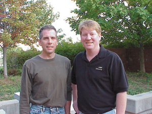 (right) Co-producers Mark Gevaart Waynedale and (left) Randy Bartz Columbia City