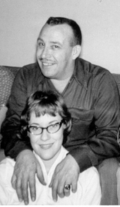 Mae Julian with her dad. circa late ‘50’s