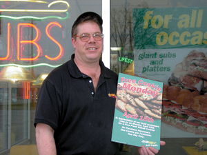 “Making Life A Little Sweeter” is Louie Roth, manager of the Subway Restaurant on Bluffton Road.