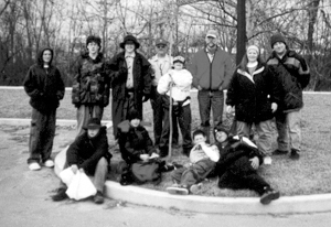 Boy Scout Troup 38 taking a rest after hosting a hike for Cub Scout Pack 3038’s Webelos Scouts last February. The Webelos Scouts needed the hike to complete requirements for the Arrow Of Light Award.