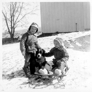 My brother, Dan and I, ages 6 and 7 enjoying a simpler childhood---Growing up in Wisconsin.