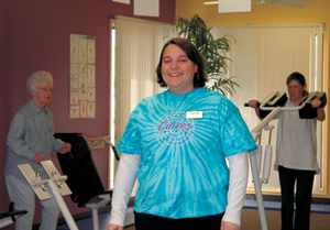 April Wyss-new manager at Waynedale’s Curves for women.