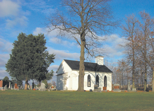 This little old time church is found in Waynedale on Old Trail Road-Prairie Grove Church-November 2004.