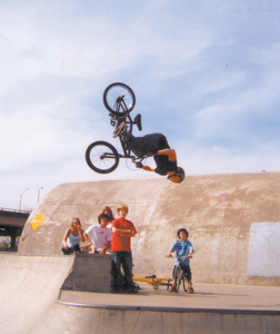 What CJ Stark is capable of doing on his bike is unreal. Here he is getting air time doing a backflip at Xtreme Park in Louisville, KY.