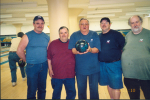 L-R:  Bill Stephens, Dennis Carrion, Don Baral, Ray Sahdle, & Denny Fett. 