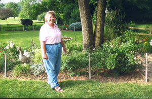 Barb Gibson takes her “Garden Walk” around Winterset subdivision in Waynedale.