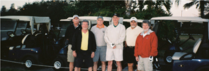 Tampa Golf Group: L-R, Bob Ahring, Darrel Dunn, Jim Ahman, Paul Ellensohn, Gary Zeysing and Errol Dunn