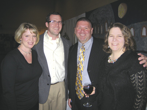 Samantha and Michael Verslype, Jeff and Beth Krudop enjoying the Legacy Auction.