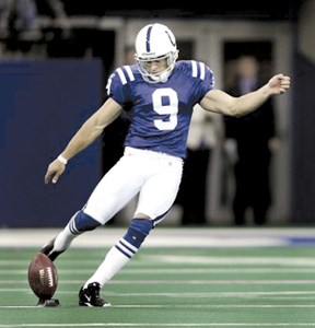 Jason Baker, a graduate of Wayne High School, an NFL punter holing camp in Fort Wayne
