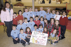 FIRST GRADERS SPONSOR “COOKIES FOR CHRIST”