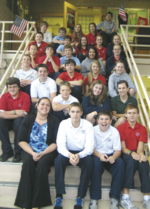 Class 8A which won the “We the People” district competition on Nov. 11.