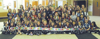 GIRL SCOUTS GATHER TO CELEBRATE 100 YEARS