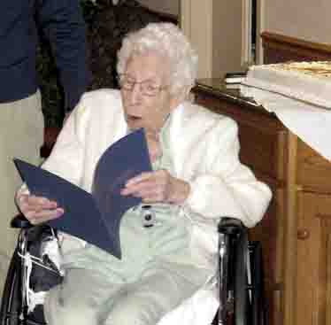 LOCAL RESIDENT NANCY CLARK CELEBRATES 100TH BIRTHDAY