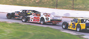 #28 Scott Coe of Coe Heating & Air Conditioning on Lower Huntington Road has competed in racing for 30 years. His dad, Bob Coe, ran his 57’ Chevy on the high bank track at Fort Wayne Speedway and South Anthony Speedway. The Coe family continues to put a winning team on the track along with many other fine notables.