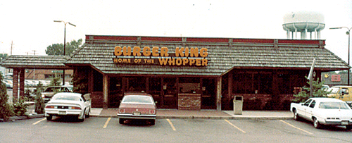 The original Burger King restaurant design on Bluffton Road, near the Quimby Village shopping plaza in northern Waynedale.