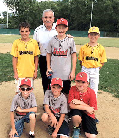 Fort Wayne Mayor Tom Henry joined players with Elmhurst Little League at Mason Park to celebrate a successful season and improvements that were made to the baseball diamonds through the Play Ball initiative. The City of Fort Wayne, Fort Wayne Parks and Recreation Department, and the Fort Wayne TinCaps worked together to make the enhancements possible.