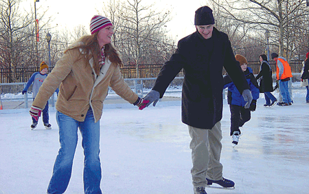 Ice Skating couple