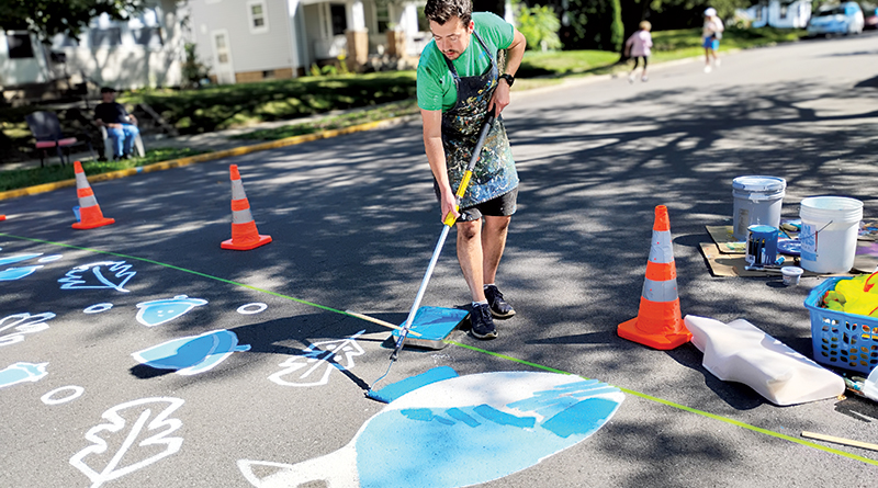 New South Fort Wayne Crosswalk Mural