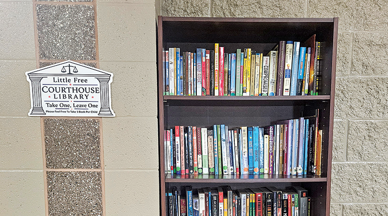 Juvenile Center Launches' Little Free Courthouse Library'