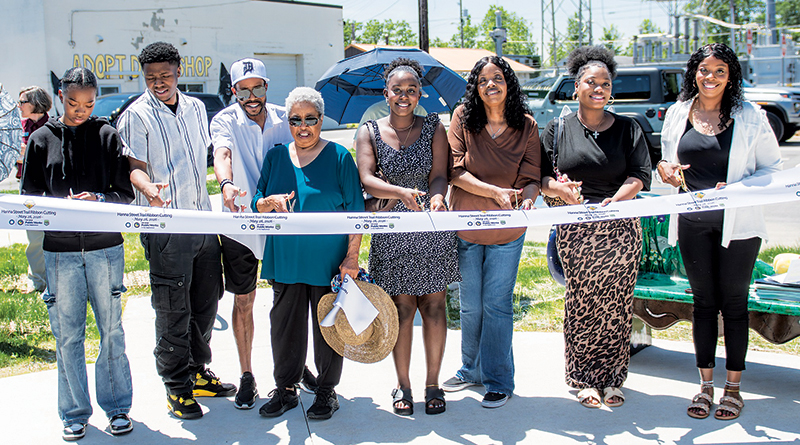 Residents Celebrate The New Hanna Street Trail